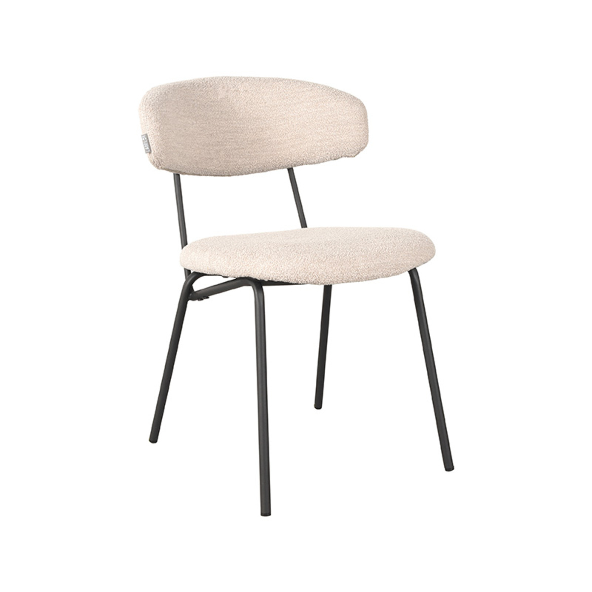 Eetkamerstoel Zack - Naturel - Boucle - LABEL51