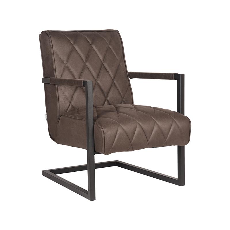 LABEL51 Fauteuil Denmark - Antraciet - Microfiber