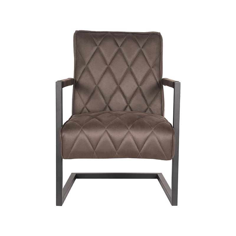 LABEL51 Fauteuil Denmark - Antraciet - Microfiber