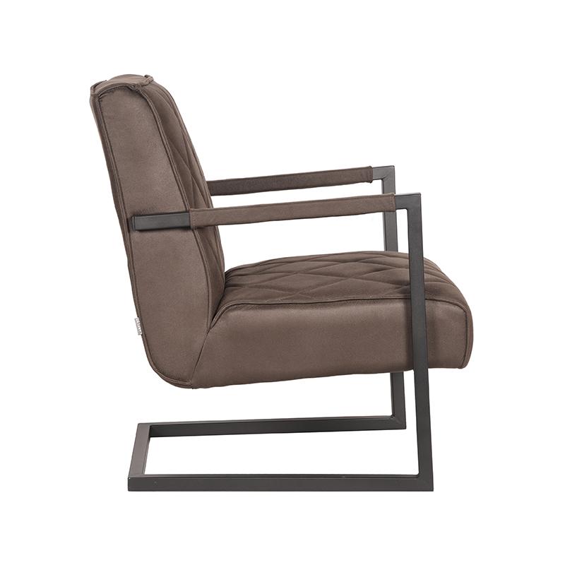 LABEL51 Fauteuil Denmark - Antraciet - Microfiber