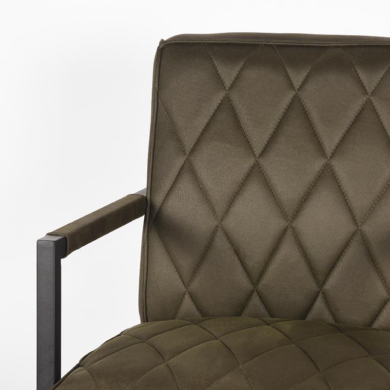 LABEL51 Fauteuil Denmark - Army green - Microfiber