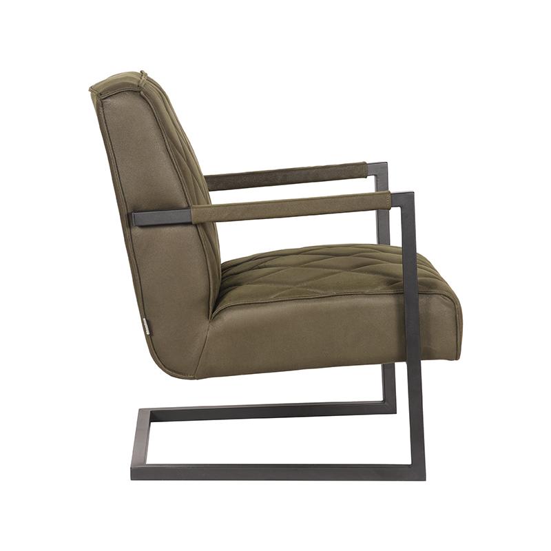 LABEL51 Fauteuil Denmark - Army green - Microfiber