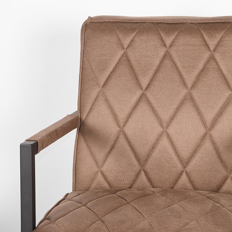 LABEL51 Fauteuil Denmark - Stone - Microfiber