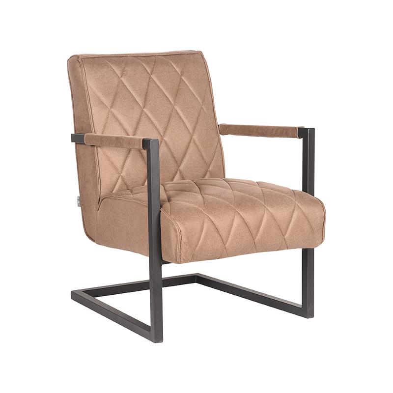 LABEL51 Fauteuil Denmark - Stone - Microfiber