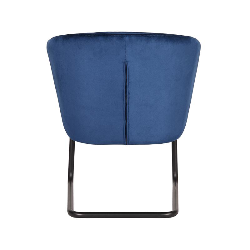 LABEL51 Fauteuil Flow - Blauw - Fluweel