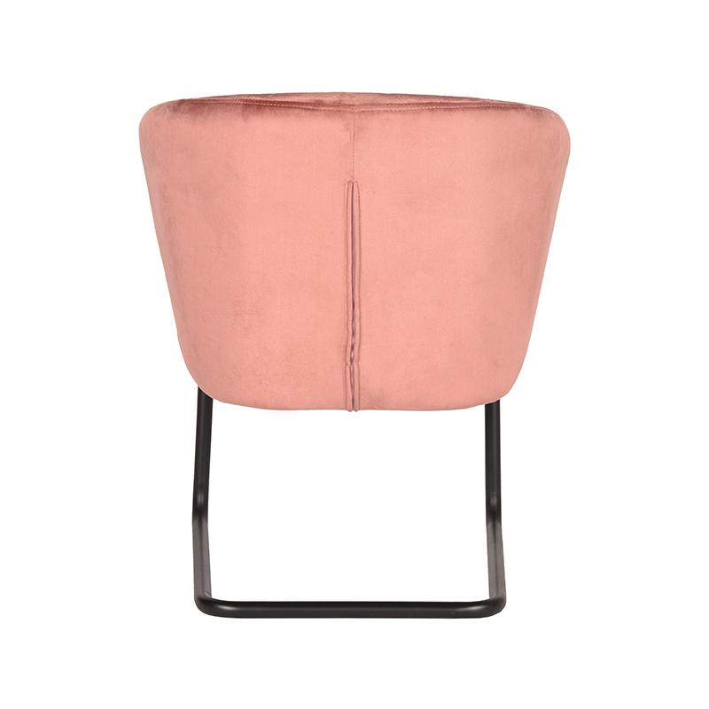 LABEL51 Fauteuil Flow - Roze - Fluweel