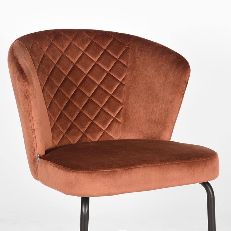 LABEL51 Fauteuil Flow - Rust - Fluweel
