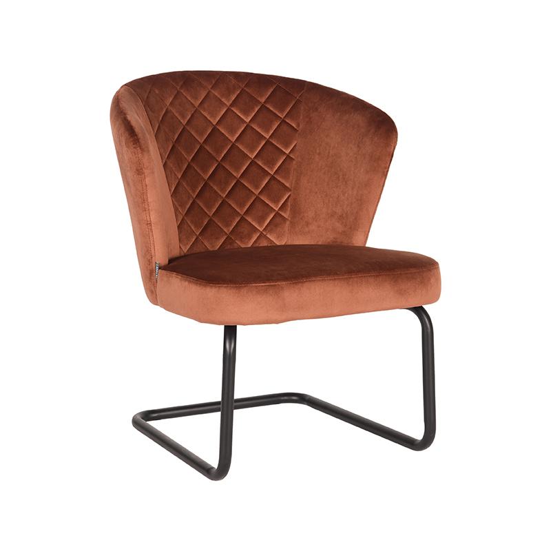 LABEL51 Fauteuil Flow - Rust - Fluweel