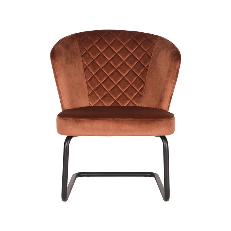 LABEL51 Fauteuil Flow - Rust - Fluweel