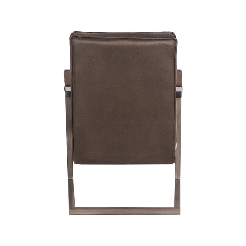LABEL51 Fauteuil Jim - Antraciet - Microfiber