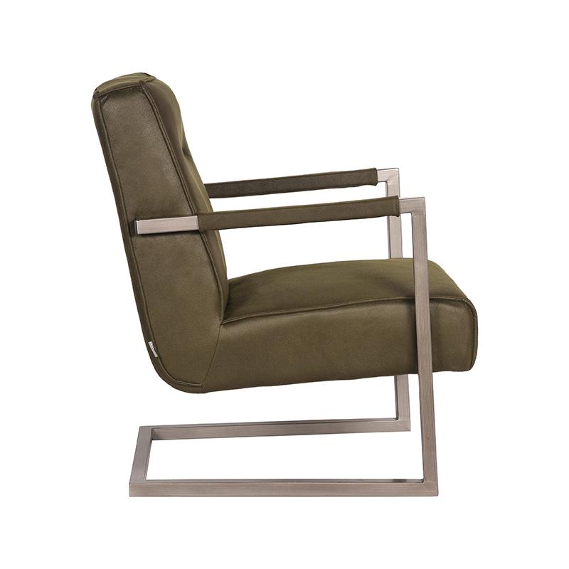 LABEL51 Fauteuil Jim - Army green - Microfiber