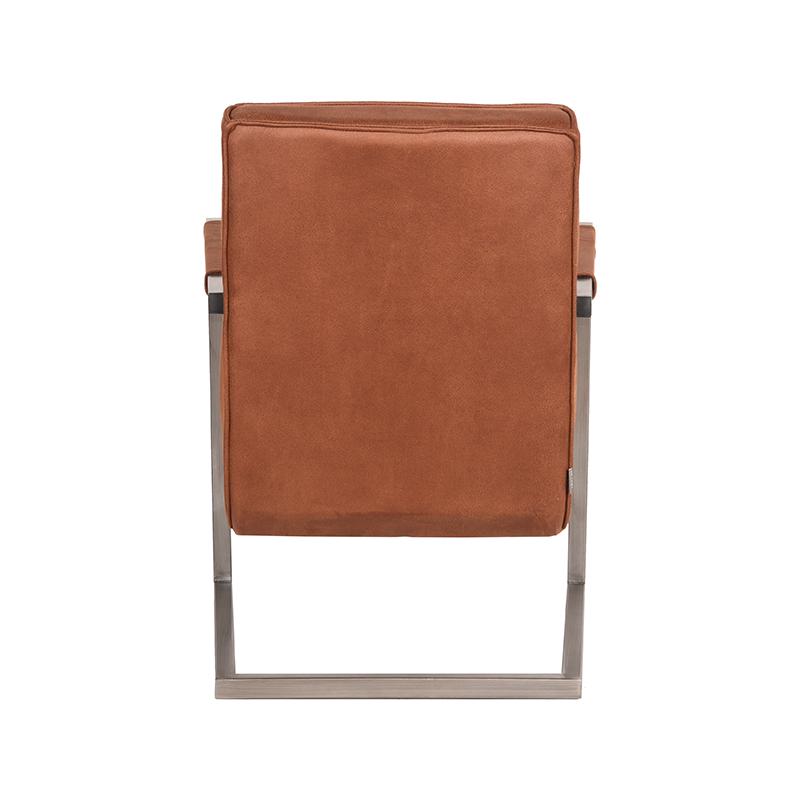 LABEL51 Fauteuil Jim - Cognac - Microfiber