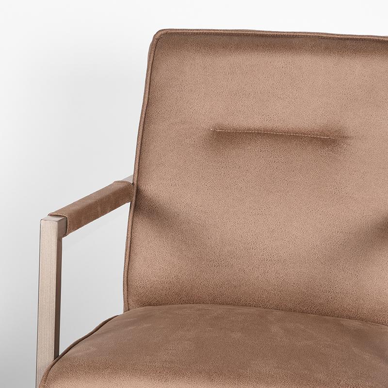 LABEL51 Fauteuil Jim - Stone - Microfiber