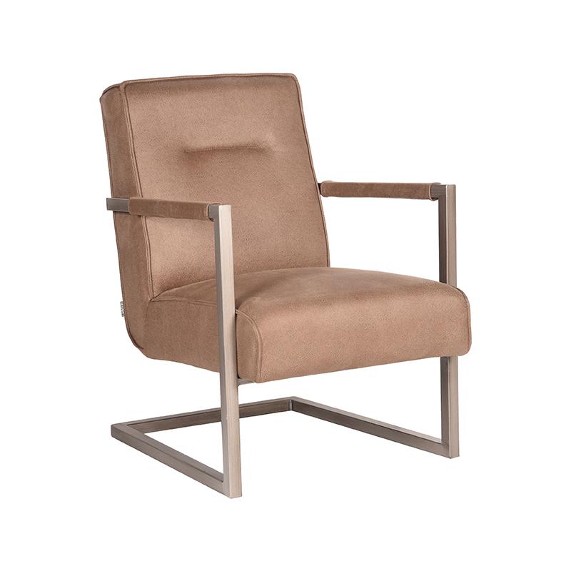LABEL51 Fauteuil Jim - Stone - Microfiber