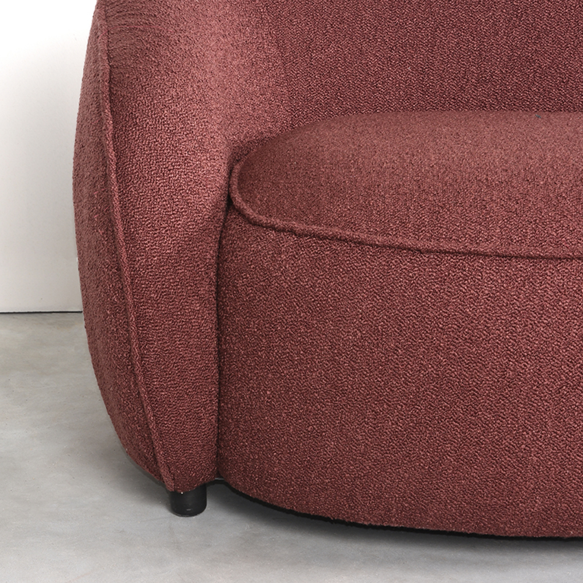 LABEL51 Fauteuil Livo - Winered - Boucle