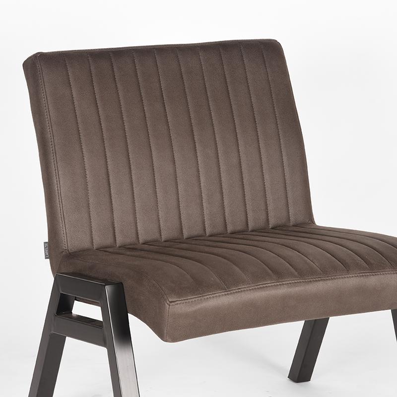 LABEL51 Fauteuil Matz - Antraciet - Microfiber
