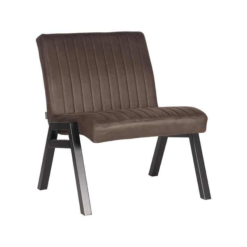LABEL51 Fauteuil Matz - Antraciet - Microfiber