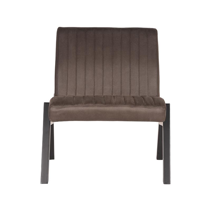 LABEL51 Fauteuil Matz - Antraciet - Microfiber