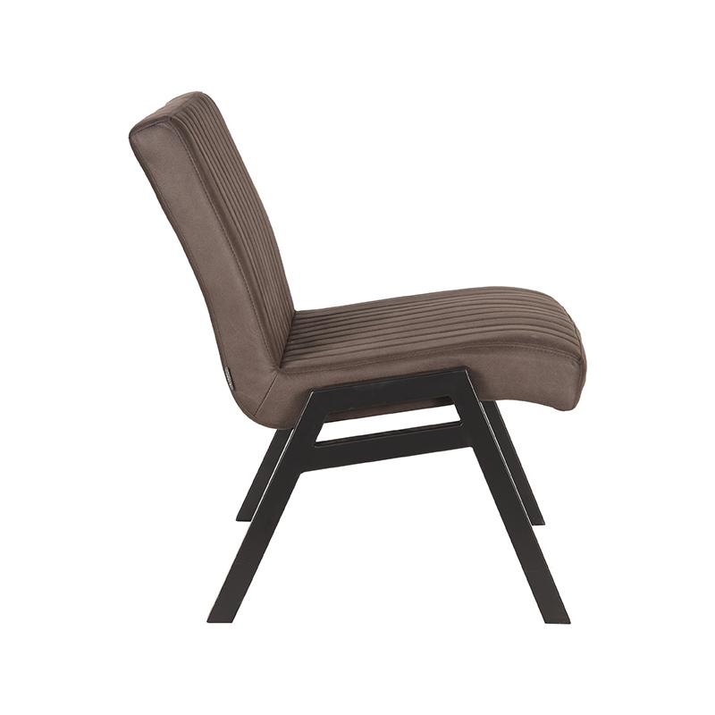 LABEL51 Fauteuil Matz - Antraciet - Microfiber