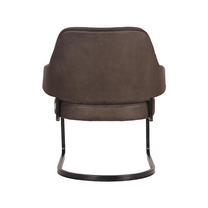 LABEL51 Fauteuil Otta - Antraciet - Microfiber