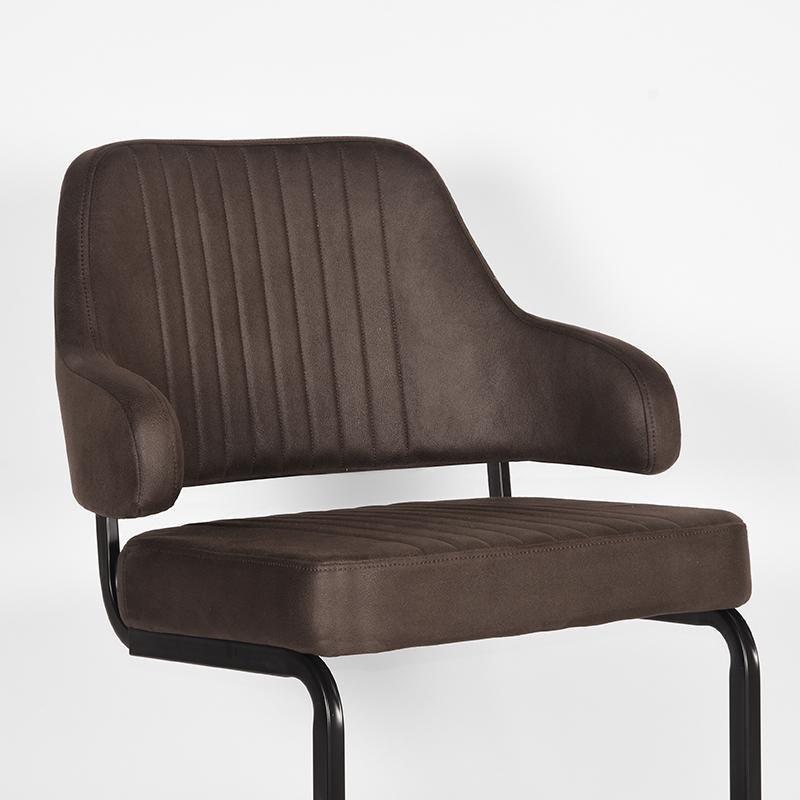 LABEL51 Fauteuil Otta - Antraciet - Microfiber