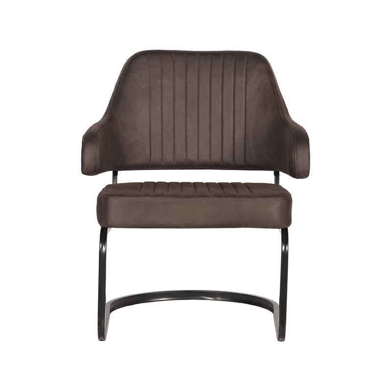 LABEL51 Fauteuil Otta - Antraciet - Microfiber