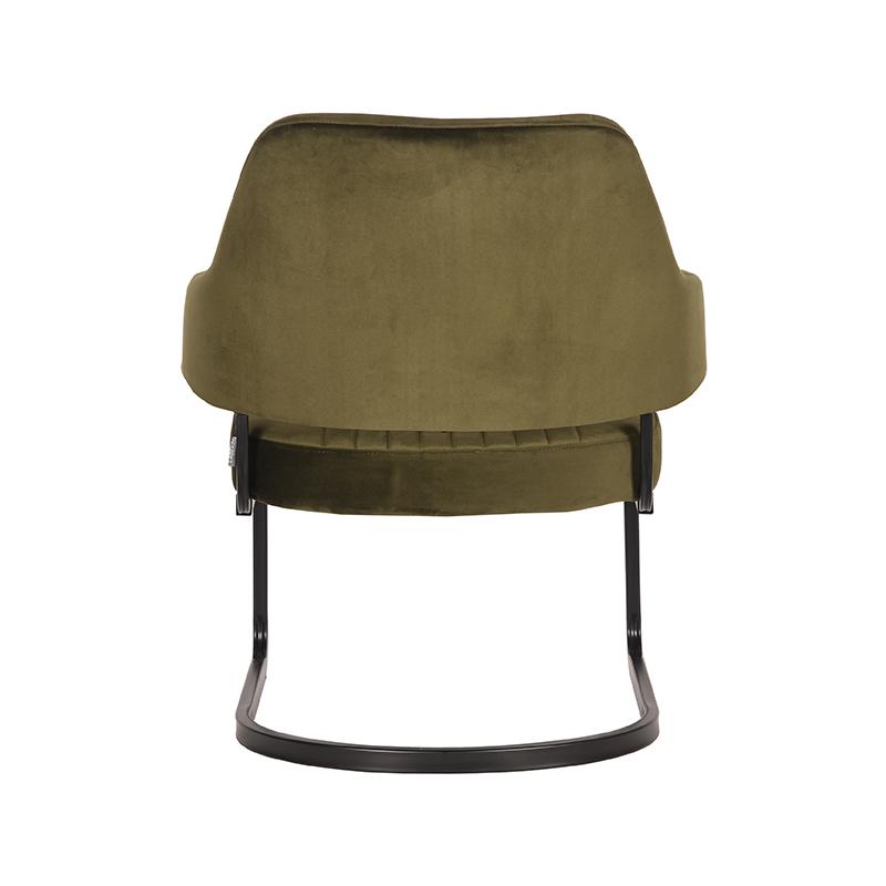 LABEL51 Fauteuil Otta - Army green - Fluweel
