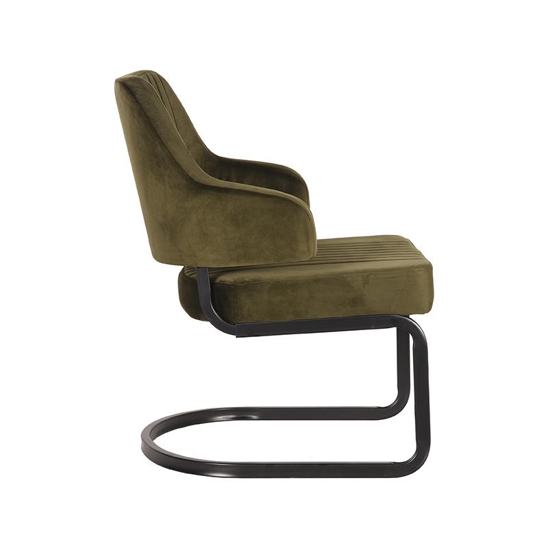 LABEL51 Fauteuil Otta - Army green - Fluweel