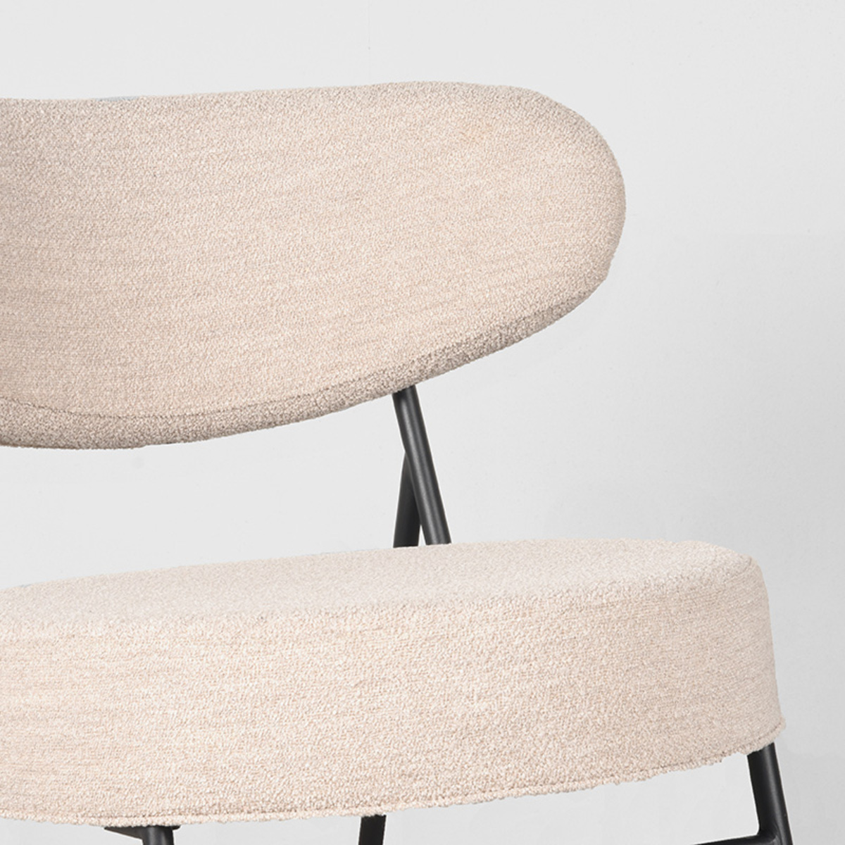 LABEL51 Fauteuil Zack - Naturel - Boucle
