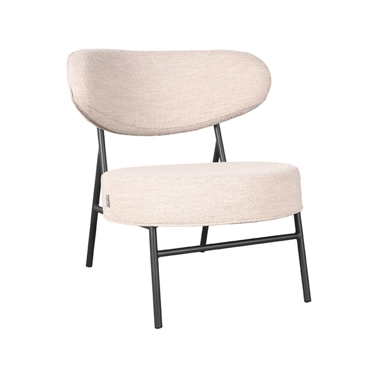 LABEL51 Fauteuil Zack - Naturel - Boucle