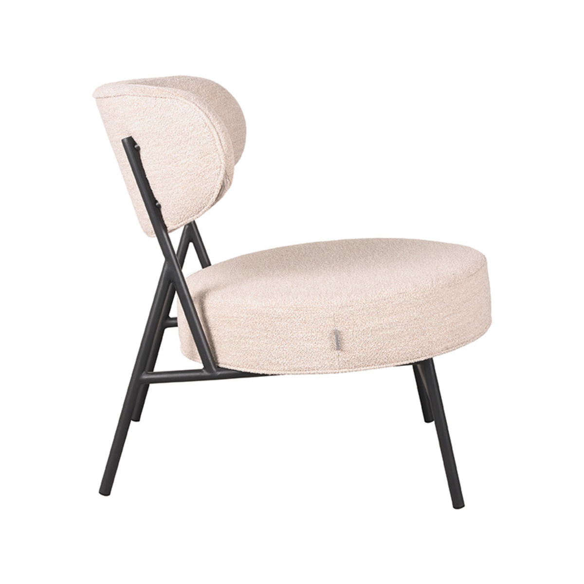 LABEL51 Fauteuil Zack - Naturel - Boucle