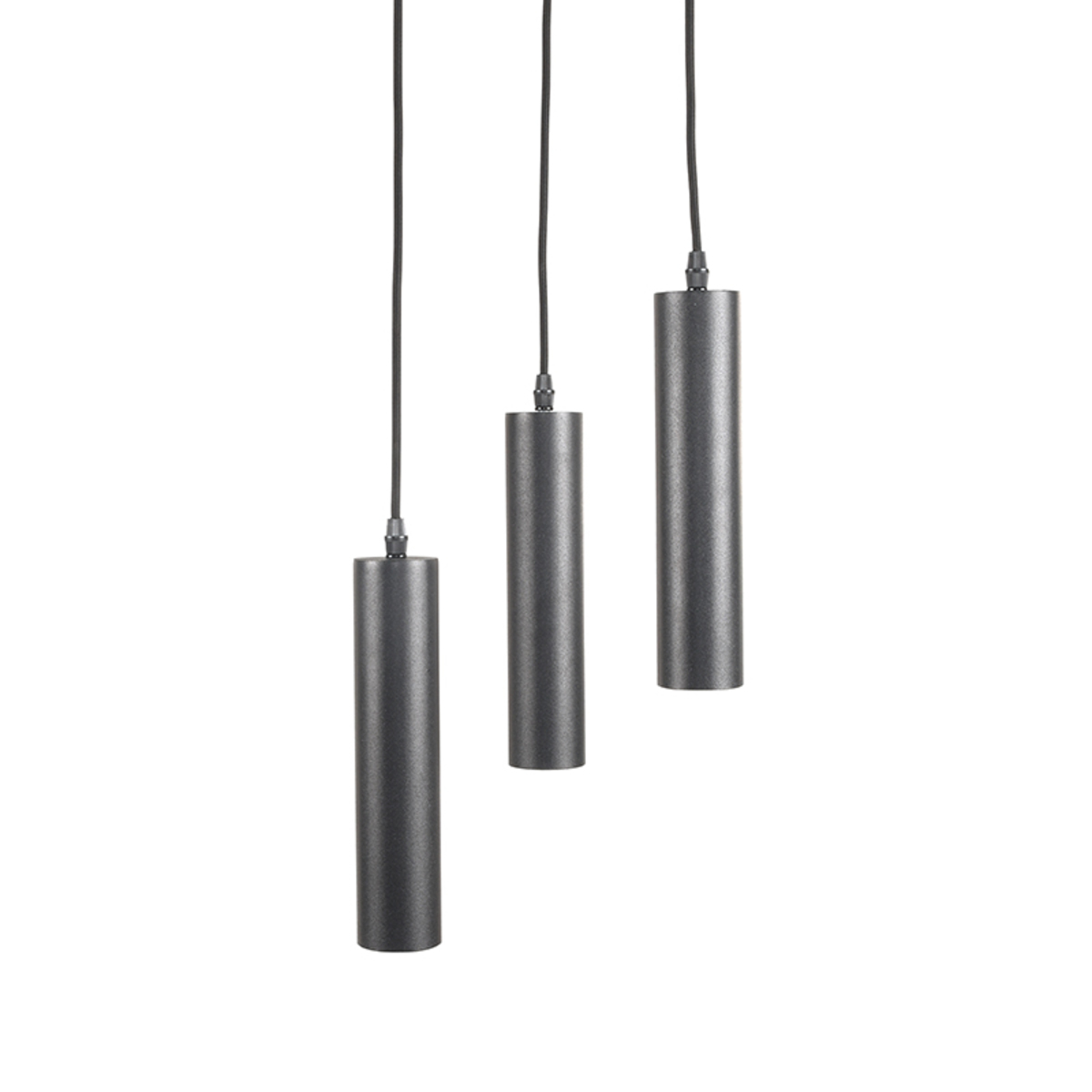 Hanglamp Ferroli - Zwart - Metaal - 3-lichts LABEL51