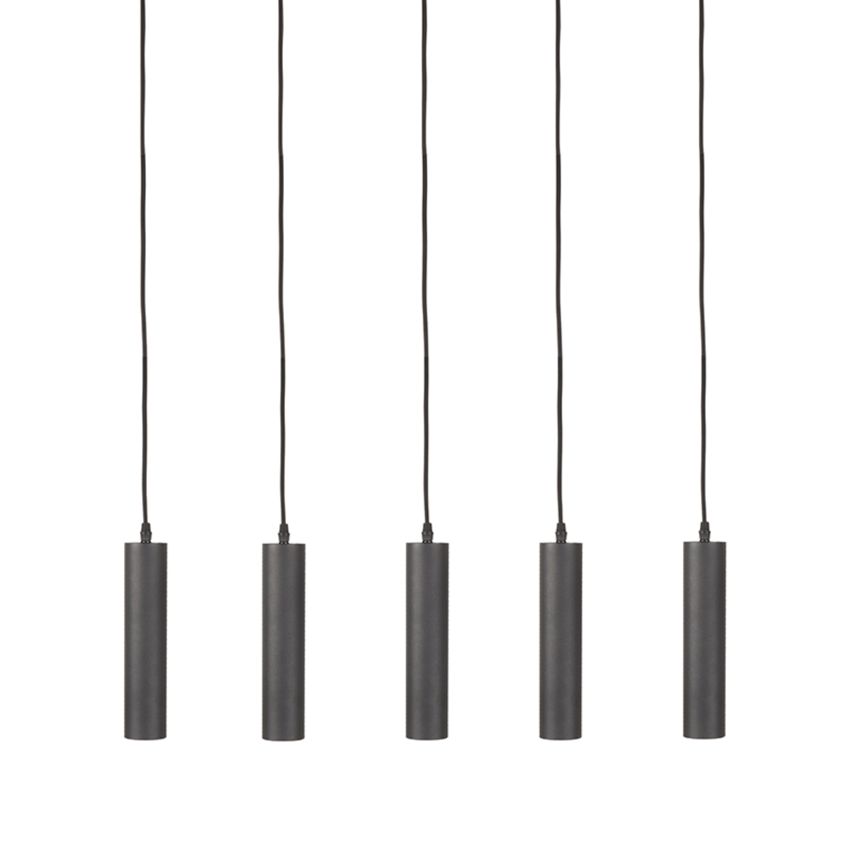 Hanglamp Ferroli - Zwart - Metaal - 5-lichts LABEL51