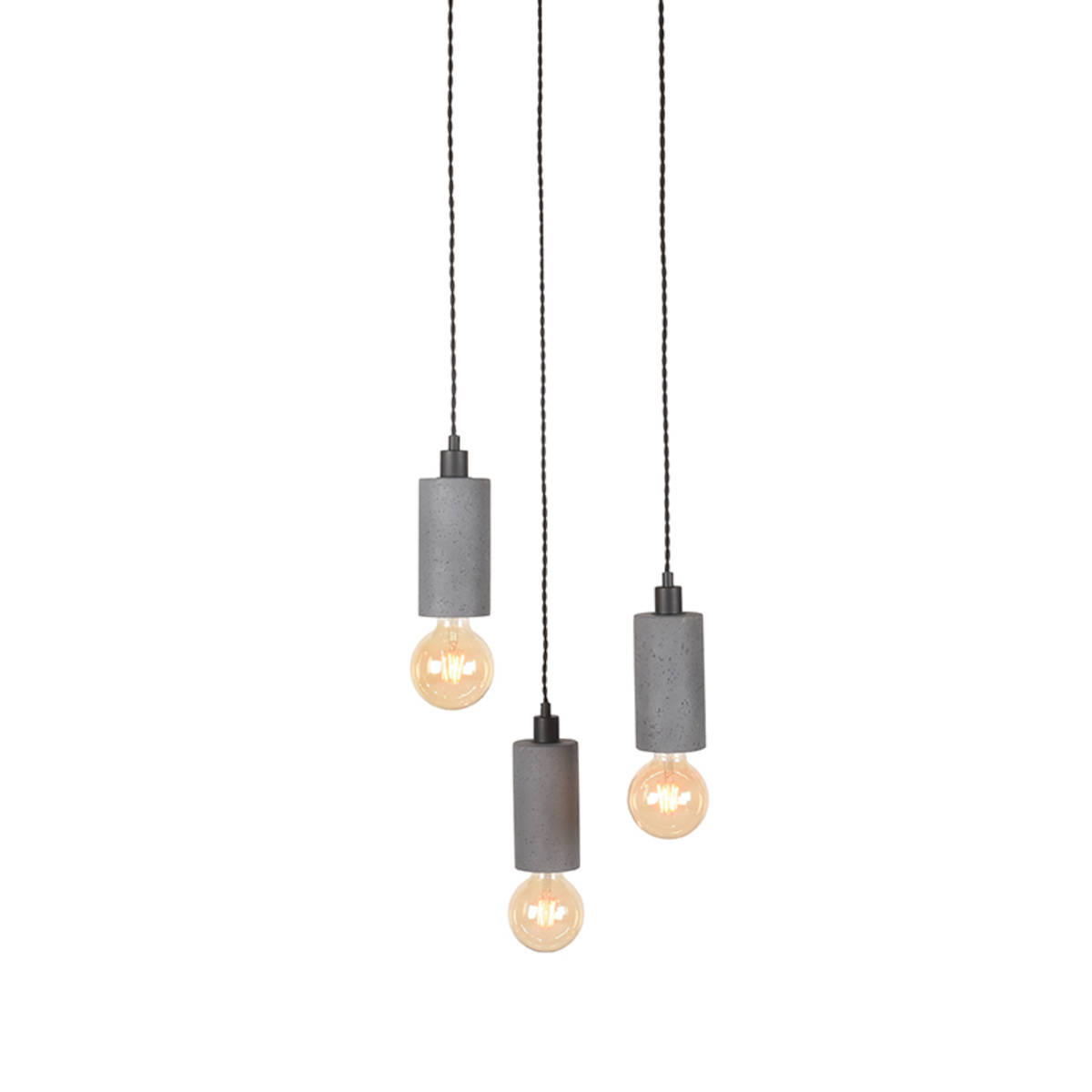 Hanglamp Fresco - Concrete - Beton - 3-Lichts LABEL51