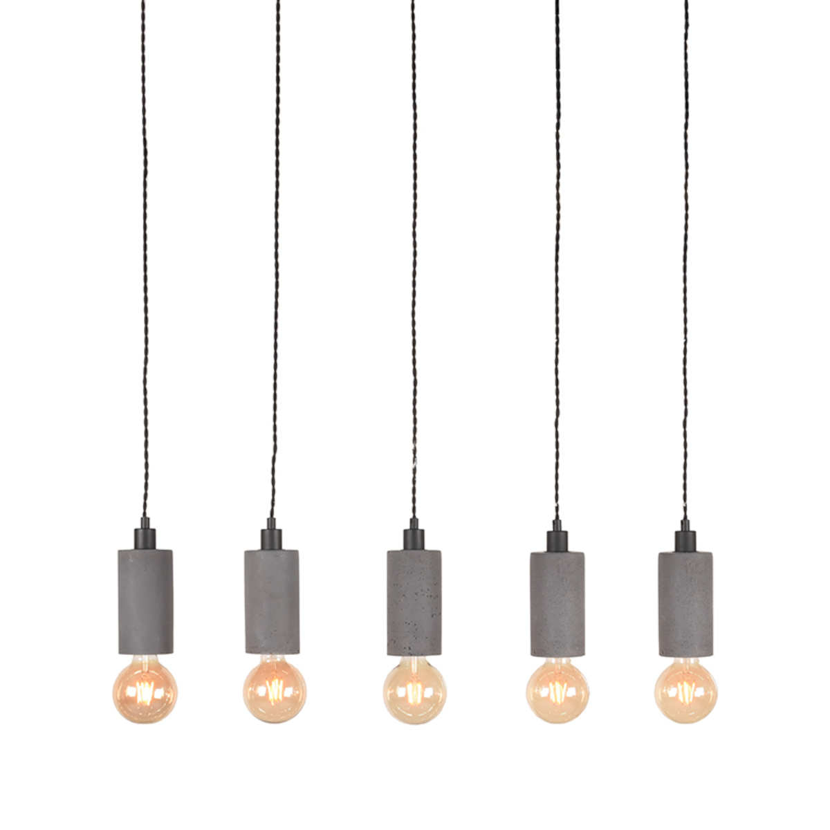 Hanglamp Fresco - Concrete - Beton - 5-Lichts LABEL51