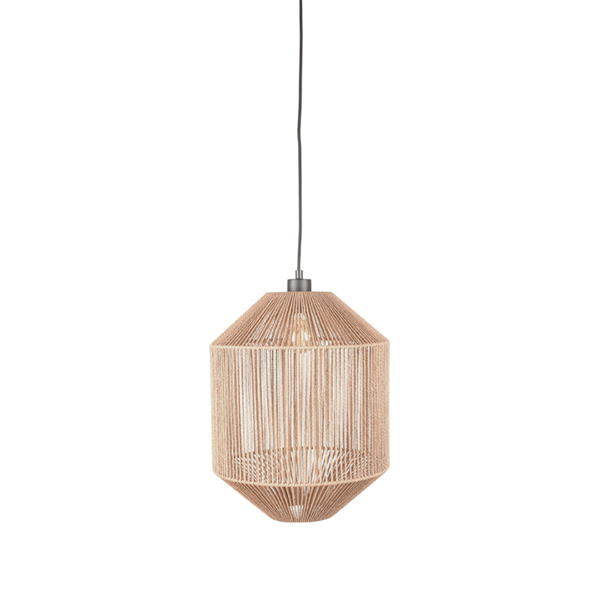 Hanglamp Ibiza - Naturel - Jute - 1-Lichts Cilinder LABEL51