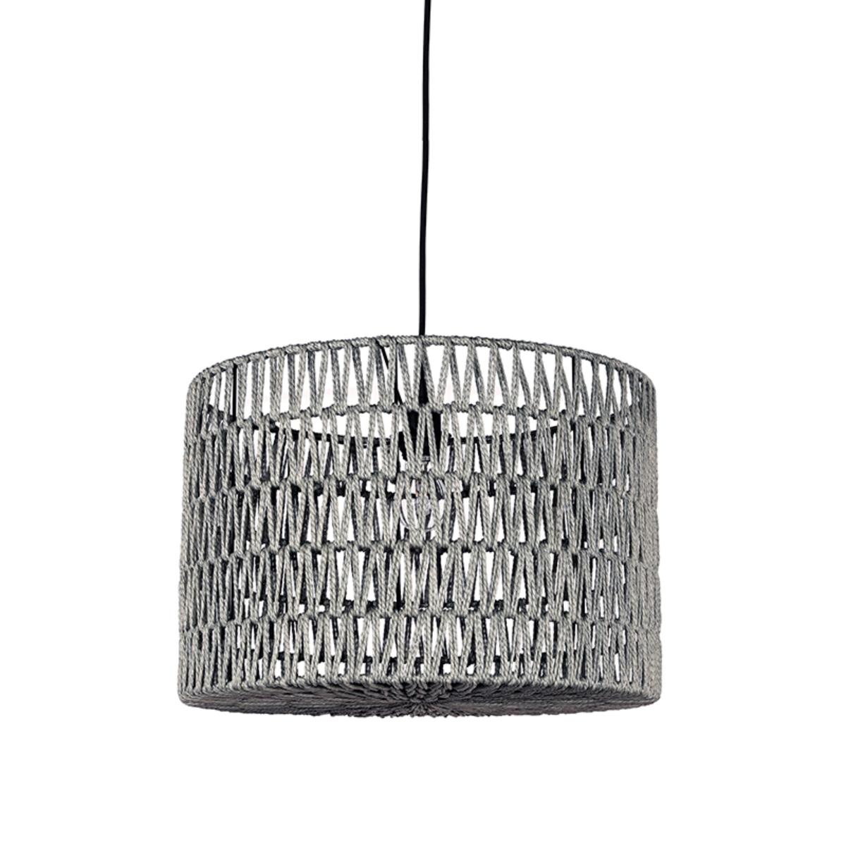 LABEL51 Hanglamp Stripe - Grijs - Katoen