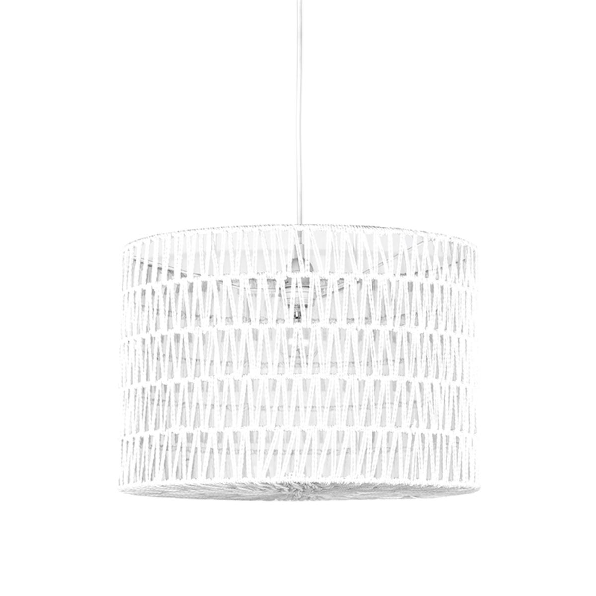 LABEL51 Hanglamp Stripe - Wit - Katoen