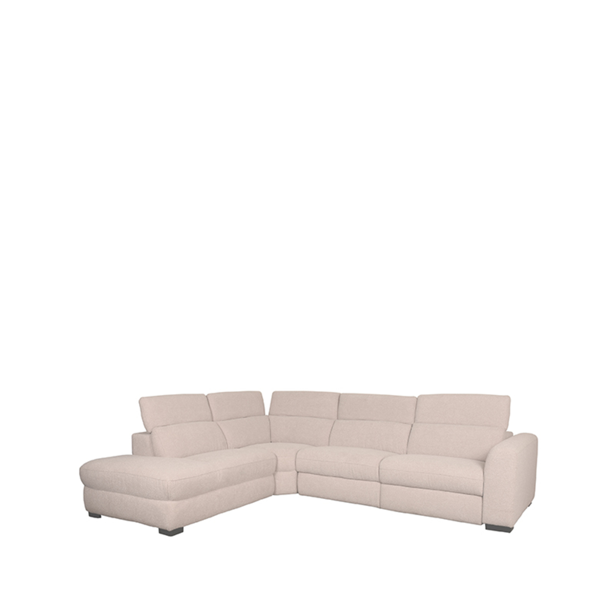 Hoekbank Livordo - Naturel - Stof - Links - LABEL51