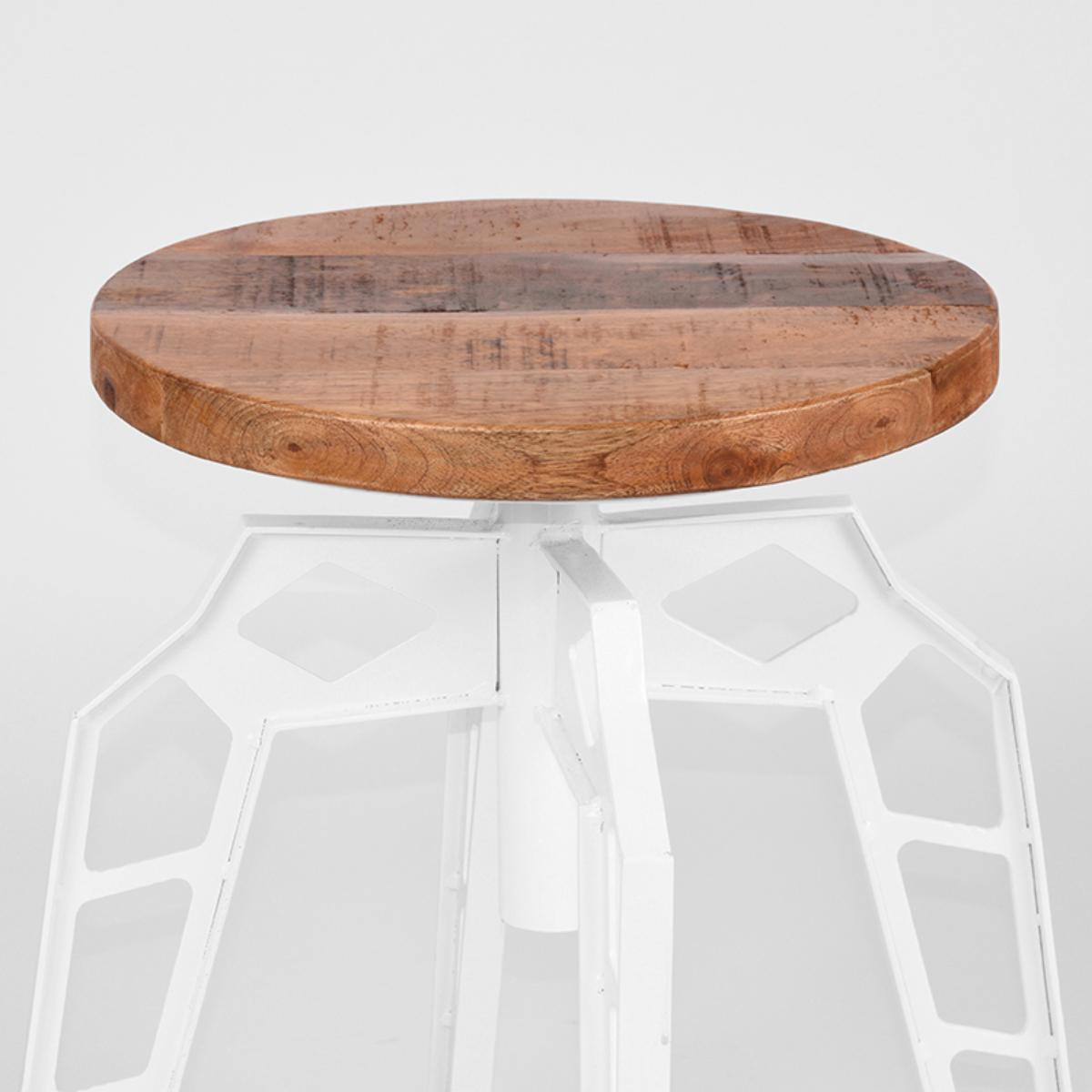 LABEL51 Kruk Pebble - Wit - Mangohout