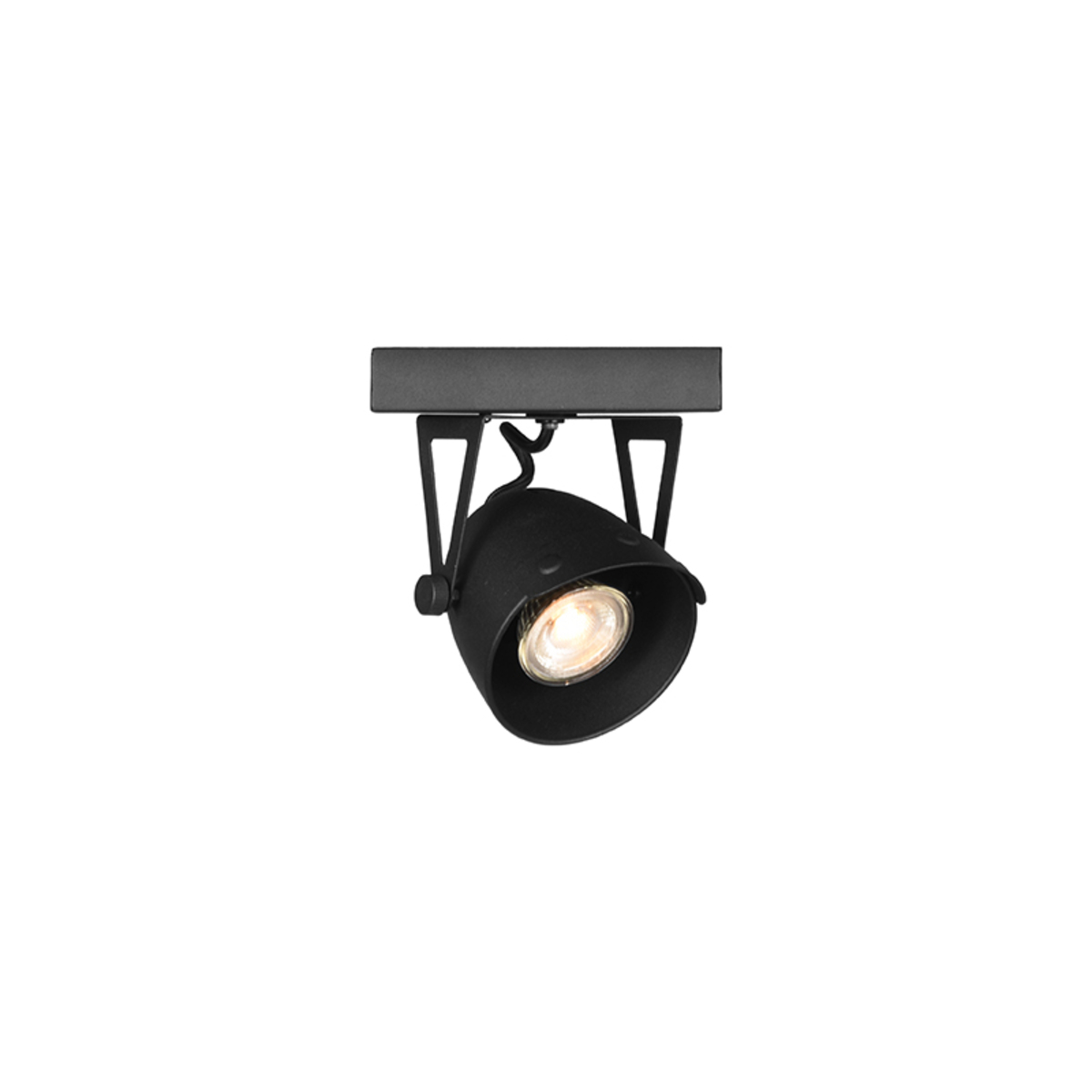 Spot Cap led - Zwart - Metaal - 1-Lichts - LABEL51