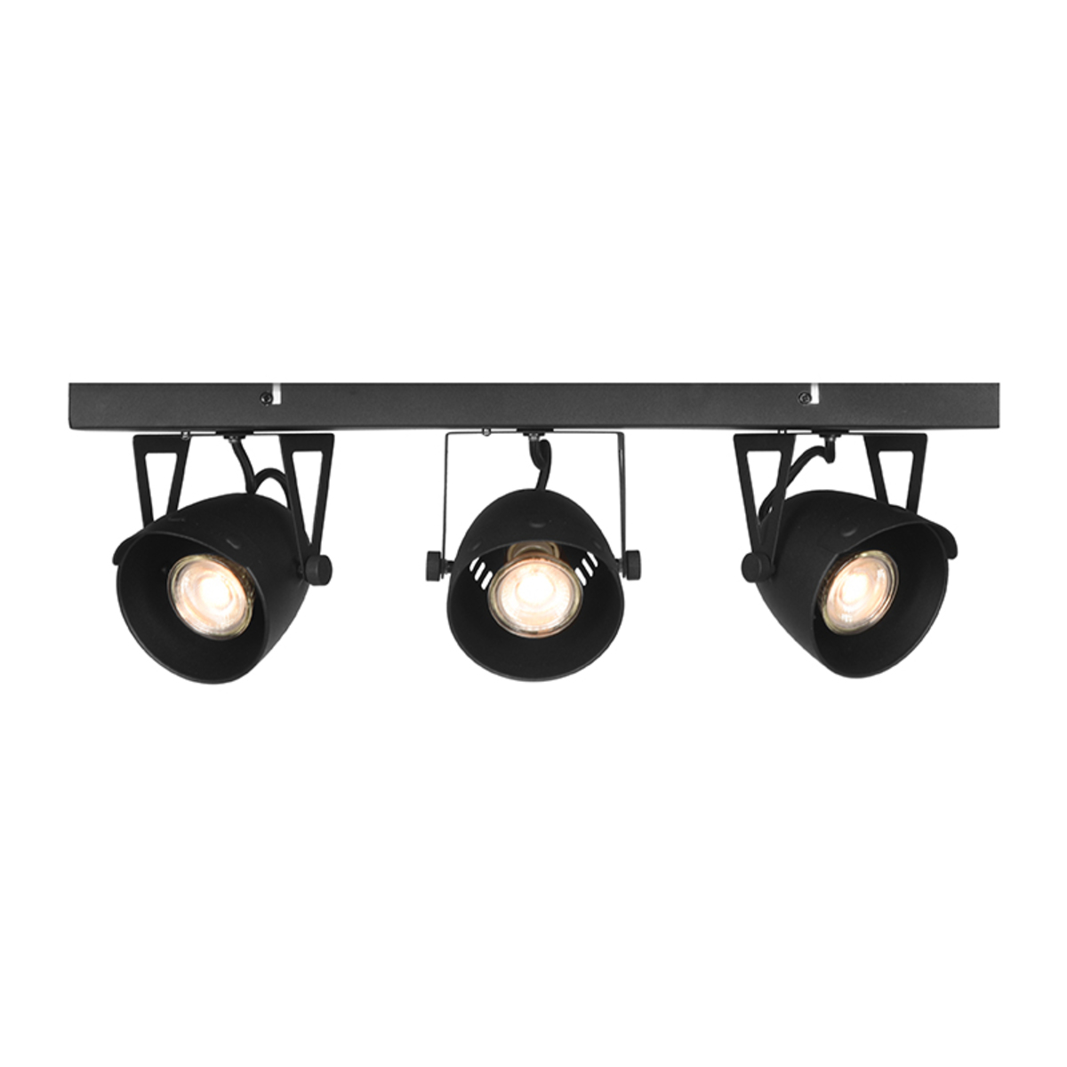 Spot Cap led - Zwart - Metaal - 3 Lichts - LABEL51