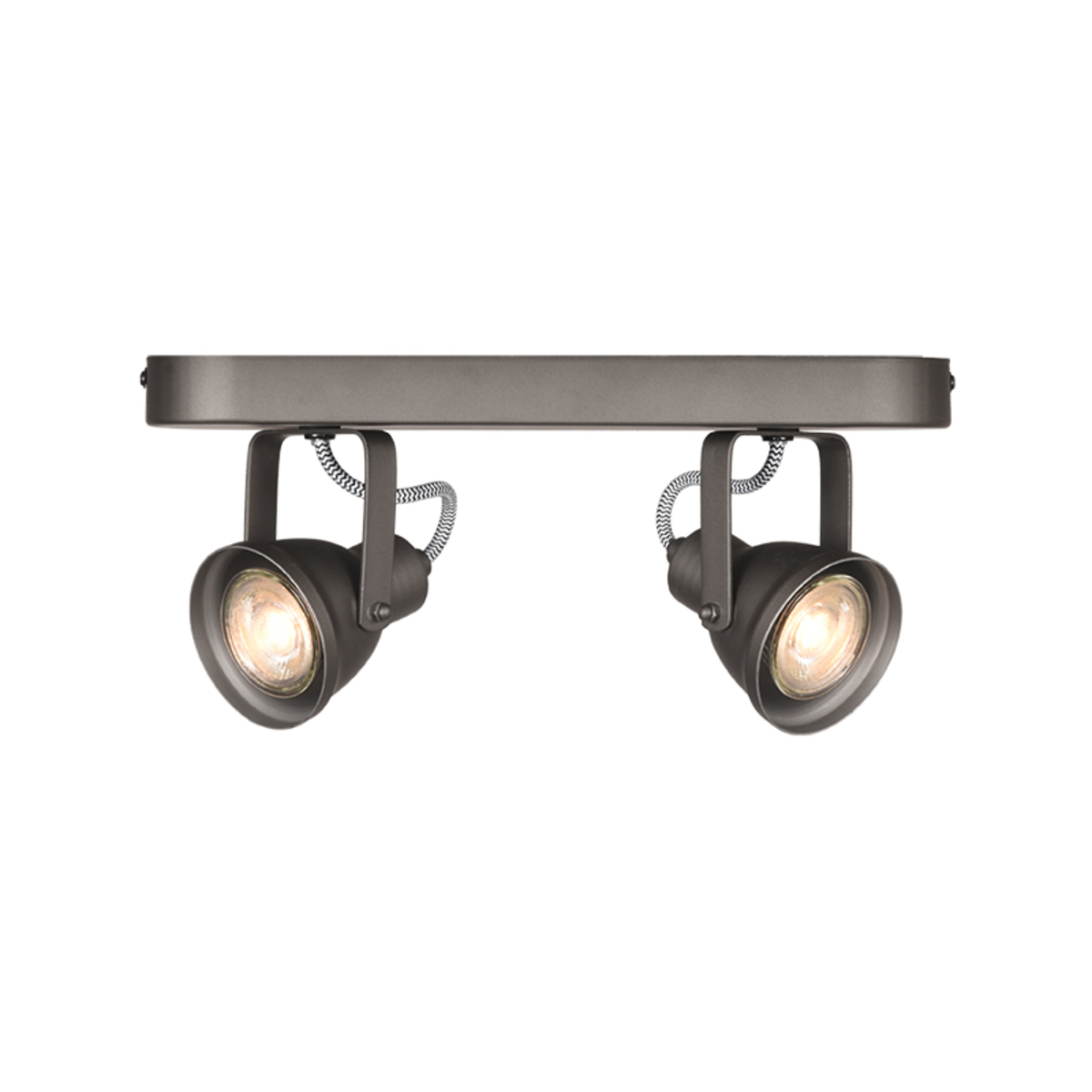Spot Max led - Grijs - Metaal - 2 Lichts - LABEL51