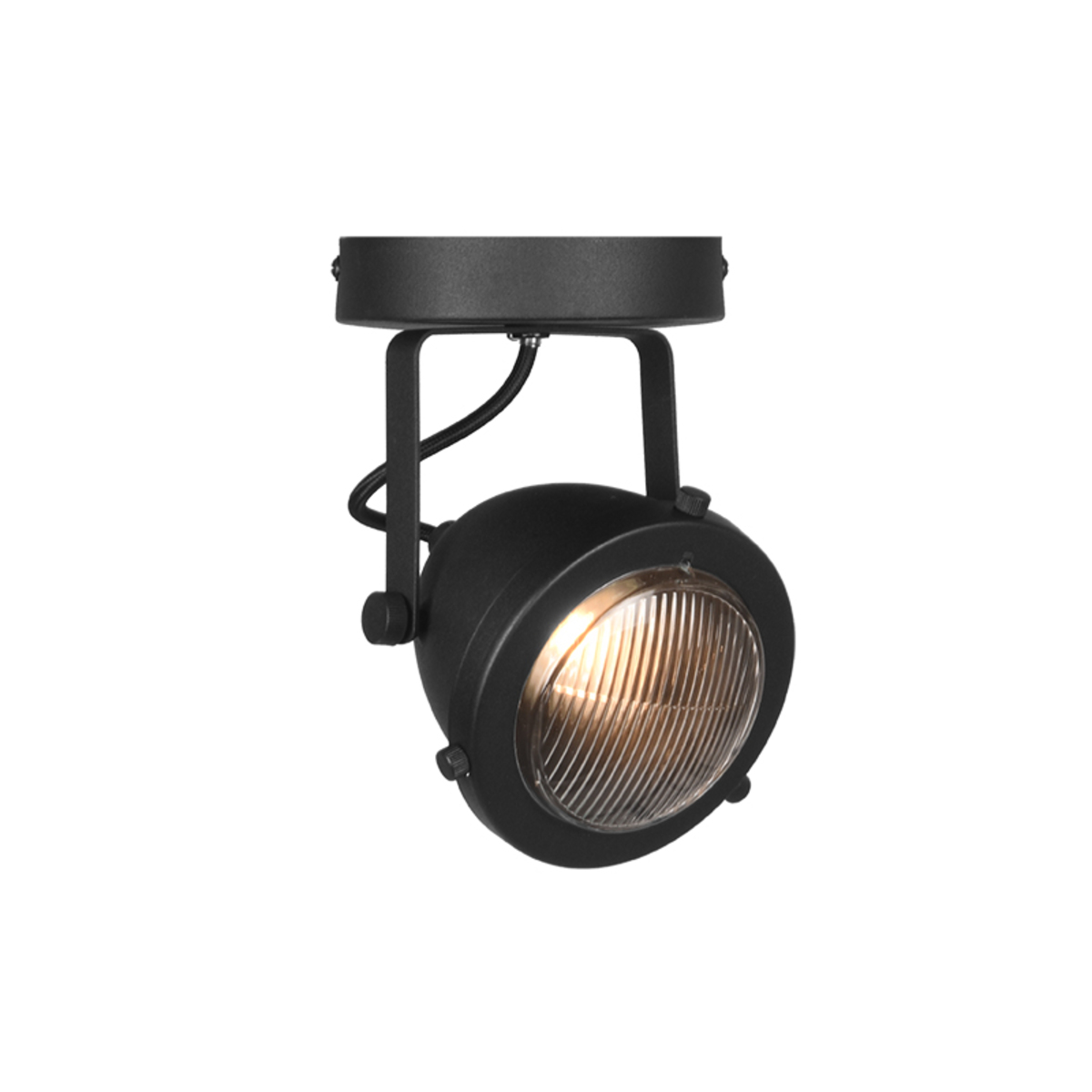 Spot Moto led - Zwart - Metaal - 1-Lichts - LABEL51