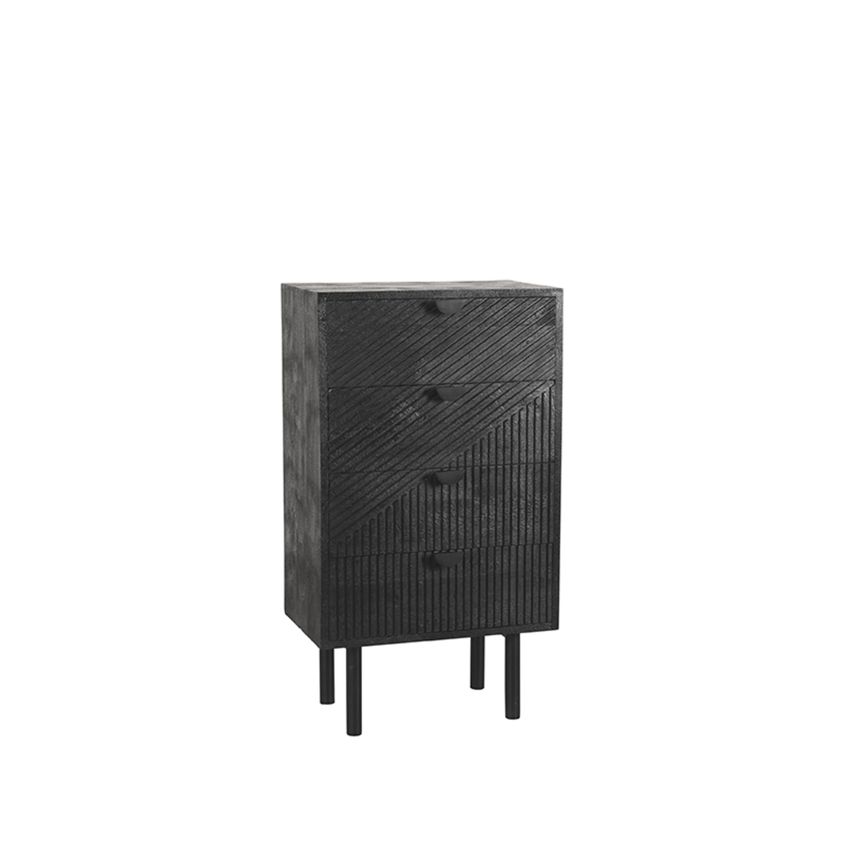 Ladekast Cotia - Zwart - Mangohout - LABEL51
