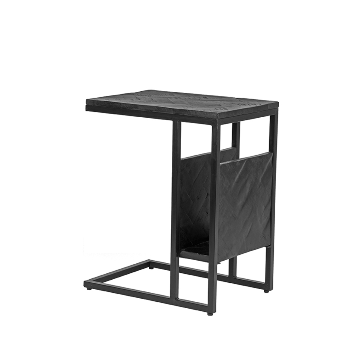 Bijzettafel Shift - Zwart - Mangohout - LABEL51