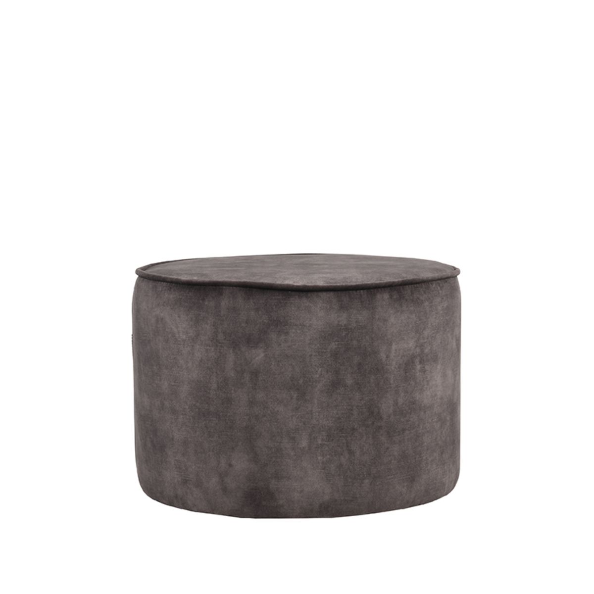 Poef Tibo - Antraciet - Velours LABEL51