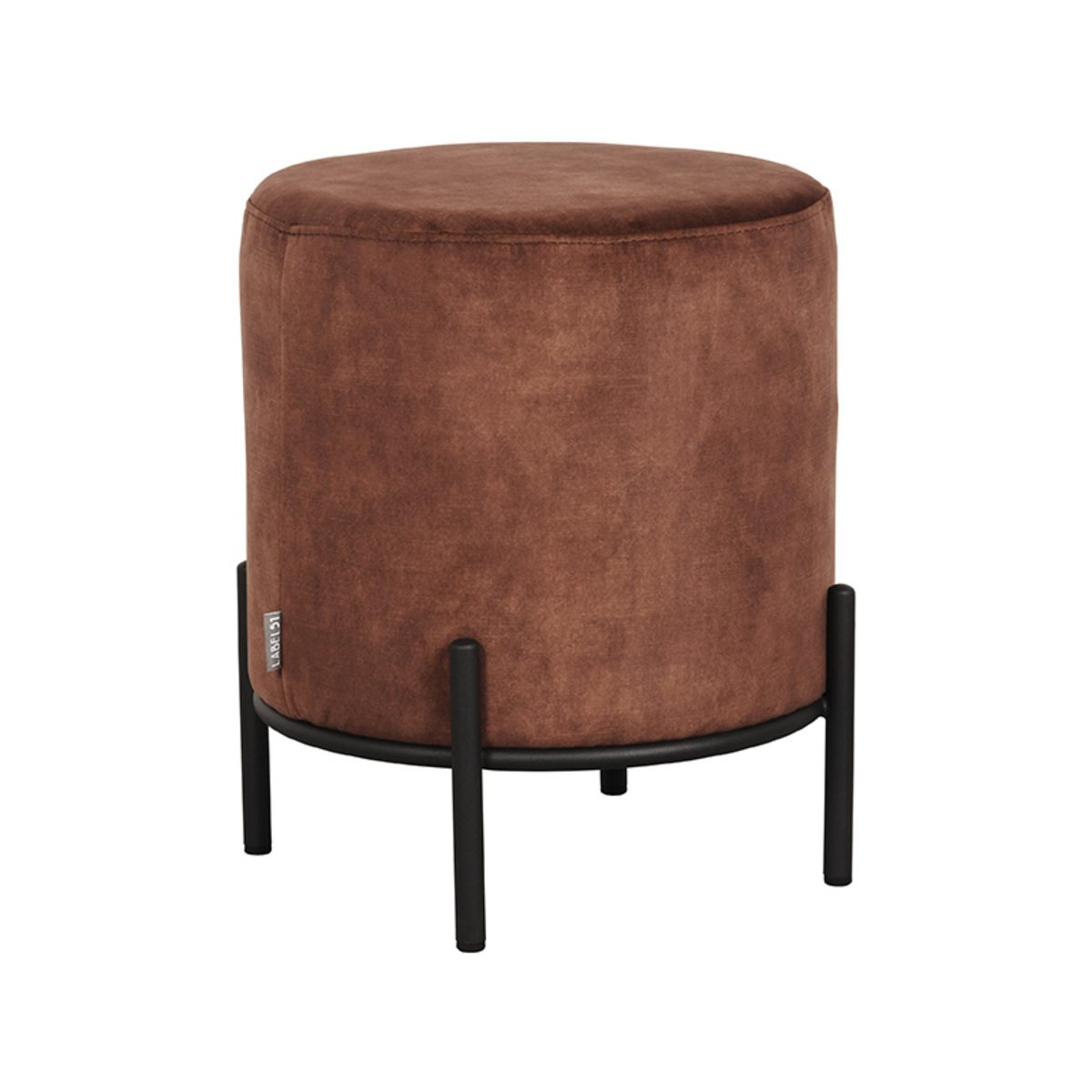 LABEL51 Poef Troy - Rust - Velours