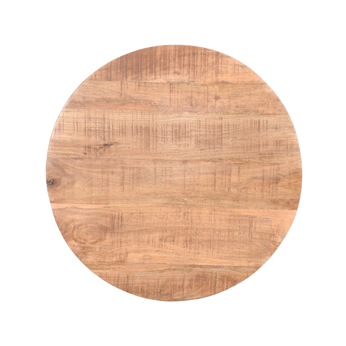 LABEL51 Restaurant/Bartafel Blad Rond Sloppy Edge 90x90 cm - Rough - Mangohout