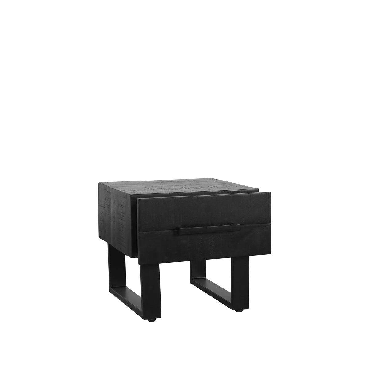 LABEL51 Salontafel Santos - Zwart - Mangohout - 44x50 cm